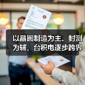 以晶圆制造为主、封测为辅，台积电逐步跨界后段制程（图4）