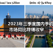 2023年三季度国内手机市场同比降幅收窄