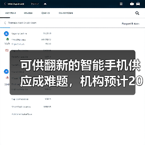 可供翻新的智能手机供应成难题，机构预计2023年全球翻新手机销量将下降（图4）