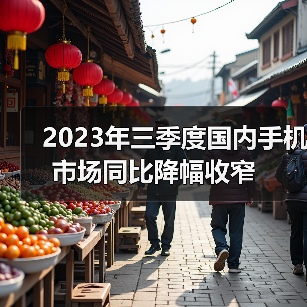 2023年三季度国内手机市场同比降幅收窄（图3）
