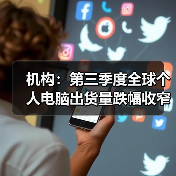 机构：第三季度全球个人电脑出货量跌幅收窄至7%（图4）