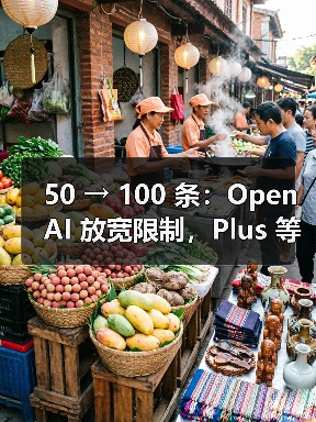 50 → 100 条：OpenAI 放宽限制，Plus 等用户每周可用 o3 AI模型消息数翻倍（图2）