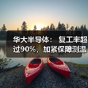 华大半导体： 复工率超过90%，加紧保障测温仪芯片供应（图4）