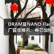 DRAM及NAND Flash厂营收排名；粤芯加快启动二期建设