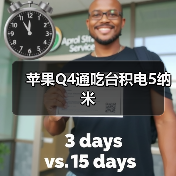 苹果Q4通吃台积电5纳米