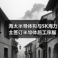海太半导体拟与SK海力士签订半导体后工序服务合同