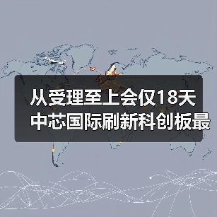 从受理至上会仅18天 中芯国际刷新科创板最快上会纪录