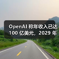 OpenAI 称年收入已达 100 亿美元,2029 年目标 1250 亿美元(图1) OpenAI 称年收入已达 100 亿美元,2029 年目标 1250 亿美元(图1)
