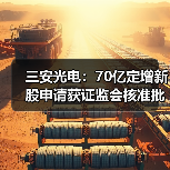 三安光电：70亿定增新股申请获证监会核准批复（图3）