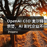 OpenAI CEO 奥尔特曼示警，AI 时代企业不行动就出局（图3）