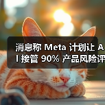 消息称 Meta 计划让 AI 接管 90% 产品风险评估，取代人工审核