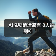 AI洗稿编造谣言 8人被刑拘（图3）