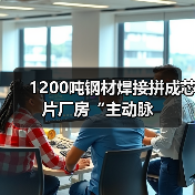 1200吨钢材焊接拼成芯片厂房“主动脉（图2）