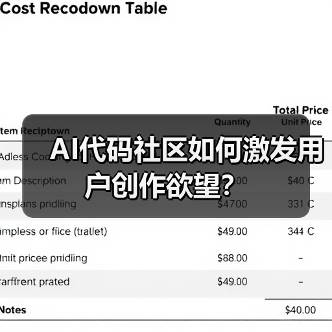 AI代码社区如何激发用户创作欲望？