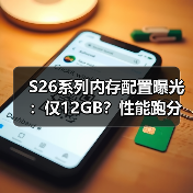 S26系列内存配置曝光：仅12GB？性能跑分亮眼