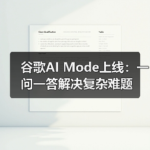 谷歌AI Mode上线:一问一答解决复杂难题(图2) 谷歌AI Mode上线:一问一答解决复杂难题(图2)