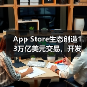 App Store生态创造1.3万亿美元交易,开发者收入飙升5500亿背后真相(图1) App Store生态创造1.3万亿美元交易,开发者收入飙升5500亿背后真相(图1)