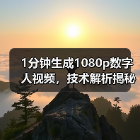 1分钟生成1080p数字人视频,技术解析揭秘(图3) 1分钟生成1080p数字人视频,技术解析揭秘(图3)