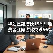 华为逆势增长13%!消费者业务占比突破56%(图2) 华为逆势增长13%!消费者业务占比突破56%(图2)