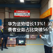 华为逆势增长13%!消费者业务占比突破56%(图3) 华为逆势增长13%!消费者业务占比突破56%(图3)