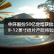 中环股份50亿定增获批 8-12英寸硅片产能将如何突破？