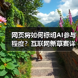 网页将如何标明AI参与程度？互联网新草案详解（图4）