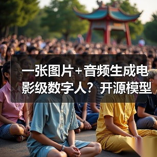 一张图片+音频生成电影级数字人？开源模型如何颠覆创作效率