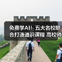免费学AI！五大名校联合打造通识课程 高校师生全覆盖