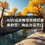 AI合成声音带货侵权谁来担责?商家连带责任引热议(图2) AI合成声音带货侵权谁来担责?商家连带责任引热议(图2)