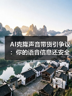 AI克隆声音带货引争议:你的语音信息还安全吗?(图3) AI克隆声音带货引争议:你的语音信息还安全吗?(图3)