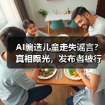 AI编造儿童走失谣言?真相曝光,发布者被行拘(图1) AI编造儿童走失谣言?真相曝光,发布者被行拘(图1)