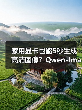家用显卡也能5秒生成高清图像？Qwen-Image distilled上线ComfyUI（图4）