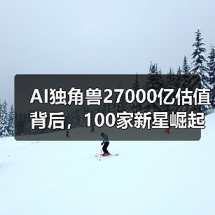 AI独角兽27000亿估值背后,100家新星崛起(图3) AI独角兽27000亿估值背后,100家新星崛起(图3)