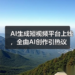 AI生成短视频平台上线,全由AI创作引热议(图4) AI生成短视频平台上线,全由AI创作引热议(图4)