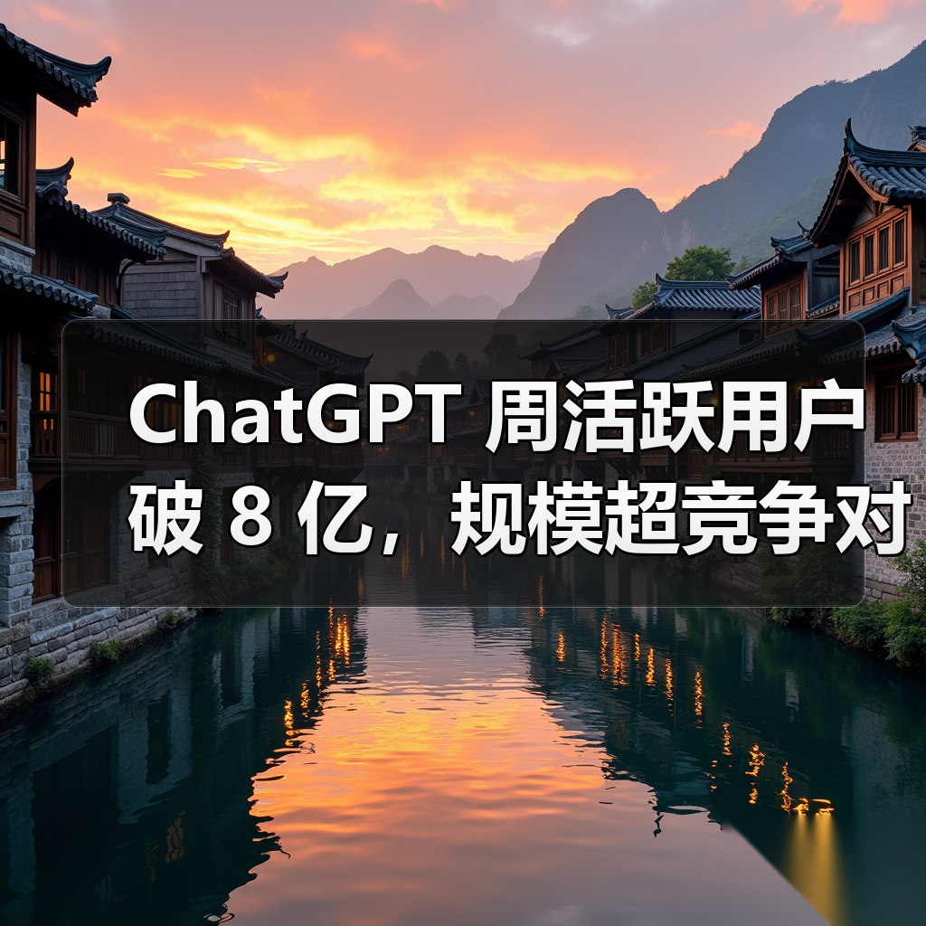 ChatGPT 周活跃用户破 8 亿，规模超竞争对手总和