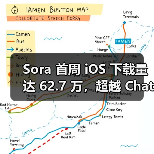 Sora 首周 iOS 下载量达 62.7 万,超越 ChatGPT 首发成绩(图2) Sora 首周 iOS 下载量达 62.7 万,超越 ChatGPT 首发成绩(图2)