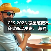CES 2026 微星笔记本多款新品发布: 尊爵、泰坦、绝影、神影等系列均采用全新设计(图1) CES 2026 微星笔记本多款新品发布: 尊爵、泰坦、绝影、神影等系列均采用全新设计(图1)