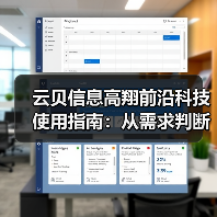 云贝信息高翔前沿科技使用指南:从需求判断到维护保养5步搞定(图2) 云贝信息高翔前沿科技使用指南:从需求判断到维护保养5步搞定(图2)