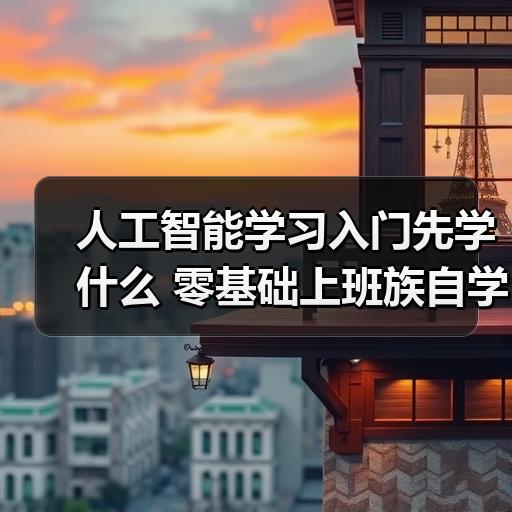 人工智能学习入门先学什么 零基础上班族自学路线怎么安排