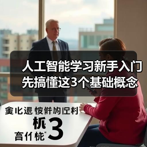 人工智能学习新手入门先搞懂这3个基础概念再动手