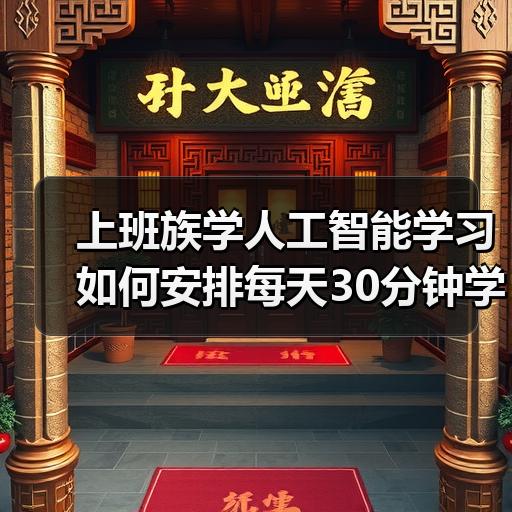 上班族学人工智能学习如何安排每天30分钟学习计划