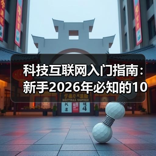 科技互联网入门指南：新手2026年必知的10个基础概念