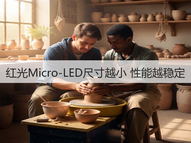 红光Micro-LED尺寸越小 性能越稳定