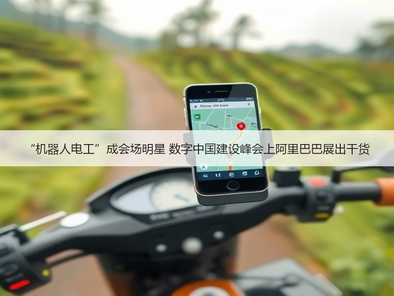 “机器人电工”成会场明星 数字中国建设峰会上阿里巴巴展出干货