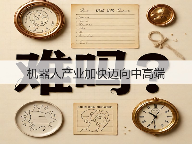 机器人产业加快迈向中高端