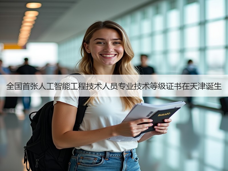 全国首张人工智能工程技术人员专业技术等级证书在天津诞生