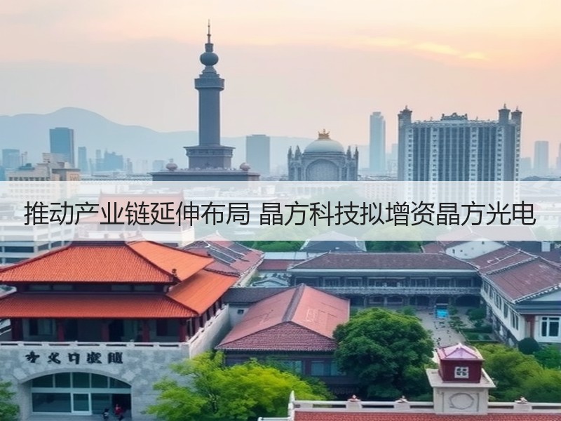 推动产业链延伸布局 晶方科技拟增资晶方光电