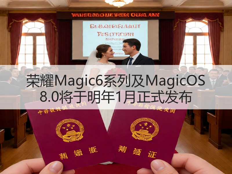 荣耀Magic6系列及MagicOS 8.0将于明年1月正式发布