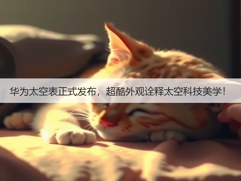 华为太空表正式发布，超酷外观诠释太空科技美学！