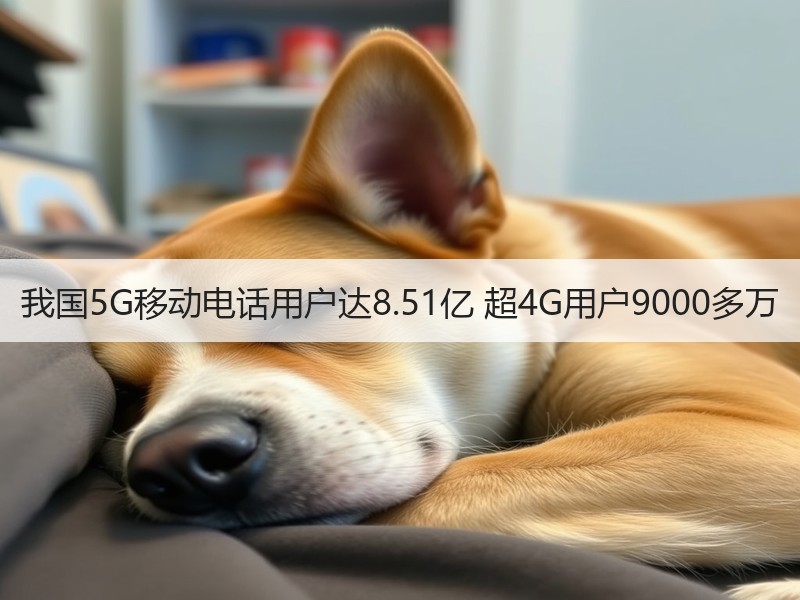 我国5G移动电话用户达8.51亿 超4G用户9000多万